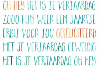 Oh Hey het is je verjaardag Kaart