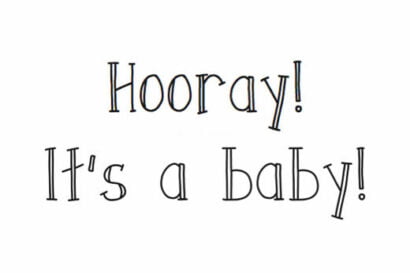 Hooray It's a Baby Kaart