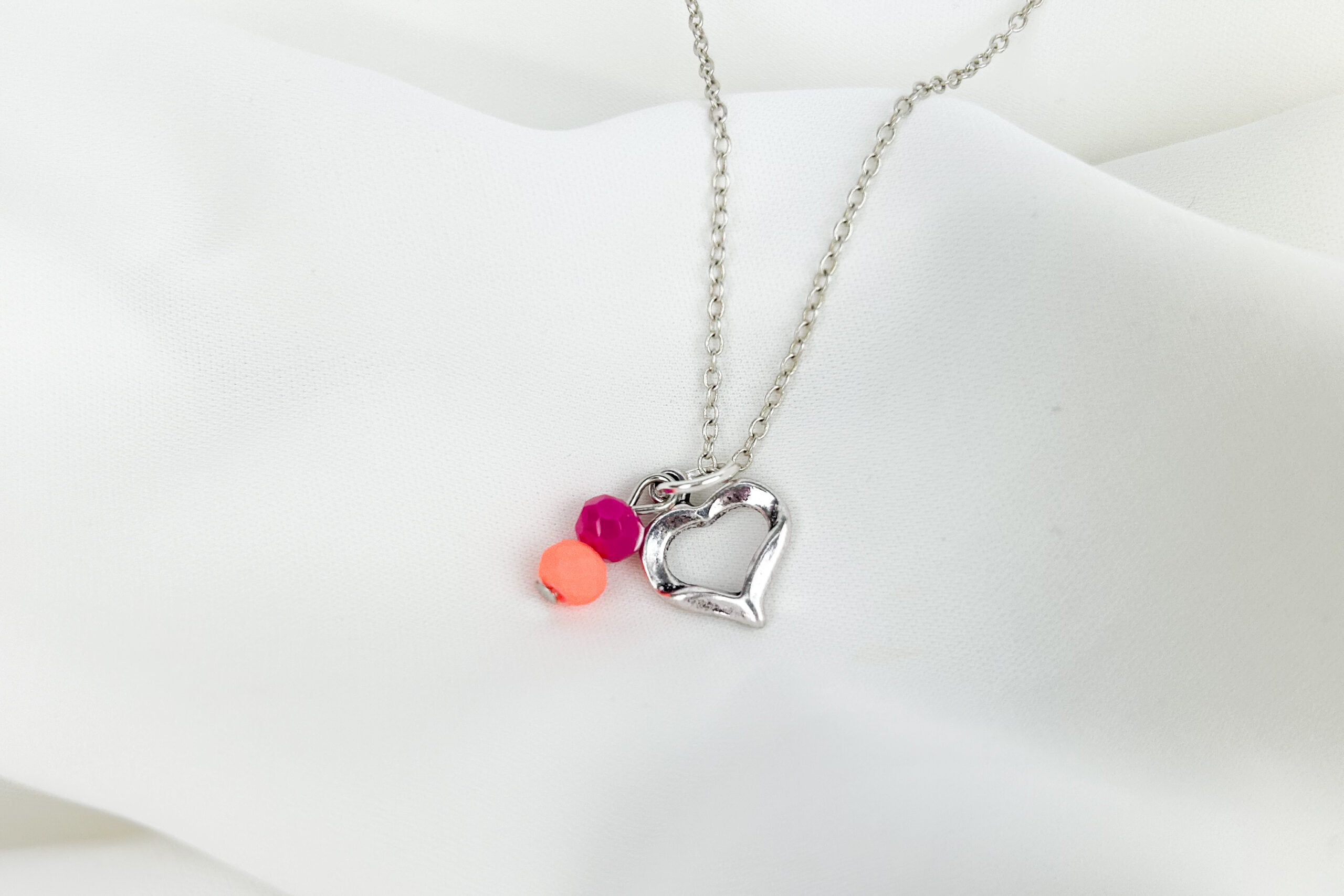 Hartjes Ketting Zilver